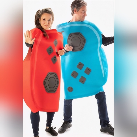 Wearables | Adult Game Controller Couple Costume Mario Nintendo Switch ...